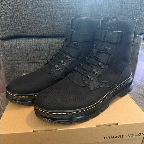 Dr. Martens Black Tactical Men's Boots - Picture 1 of 5